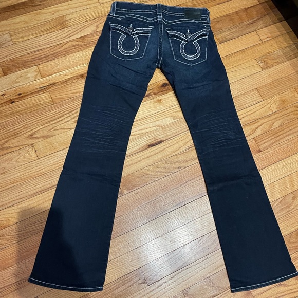 Sophie Low Waist Embroidered light Distressed medium Wash western Cowgirl Y2k - Picture 5 of 5